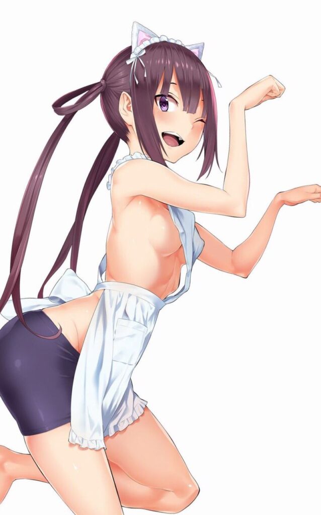 裸エプロンの背徳感あふれるエロ画像