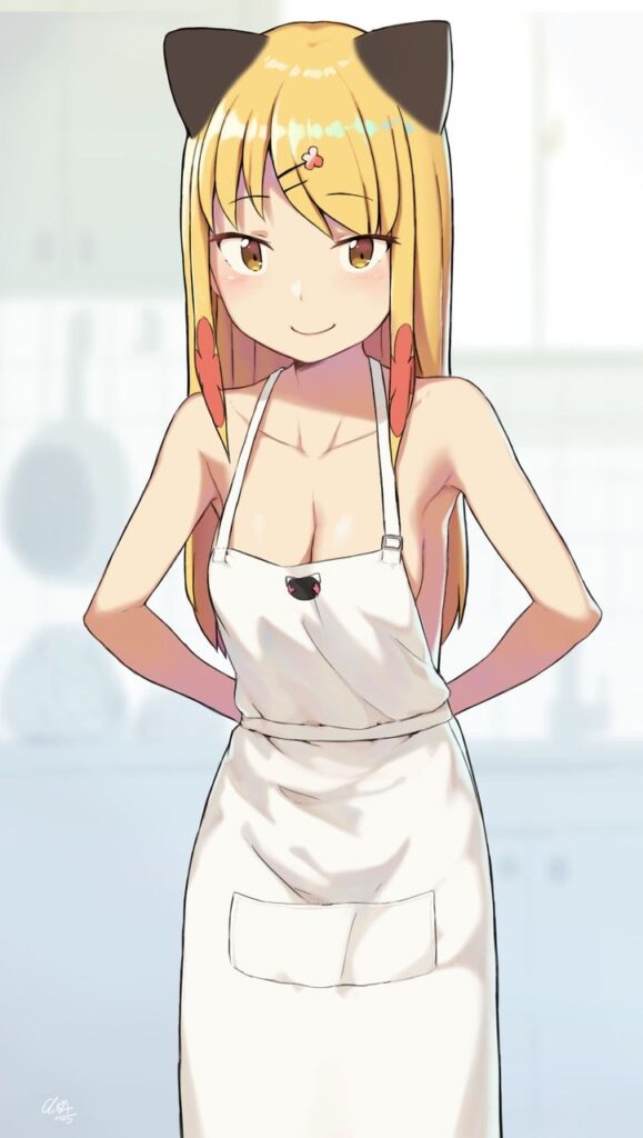 裸エプロンの背徳感あふれるエロ画像