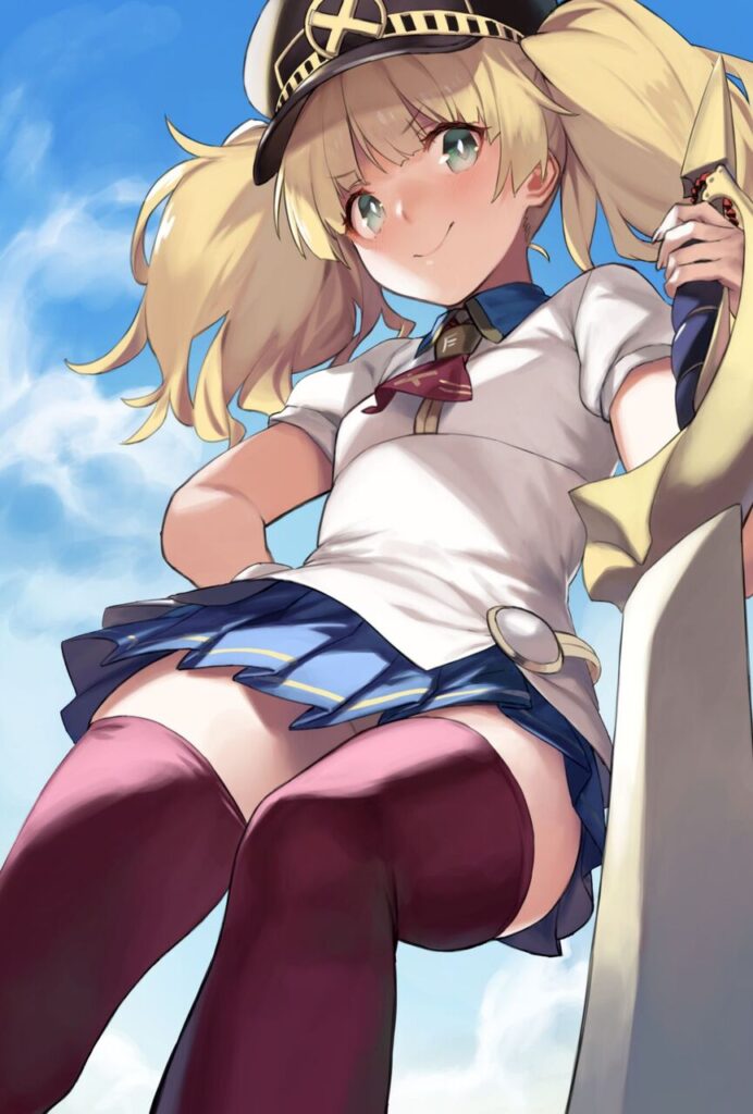 ローアングルでしこれる二次画像ください！