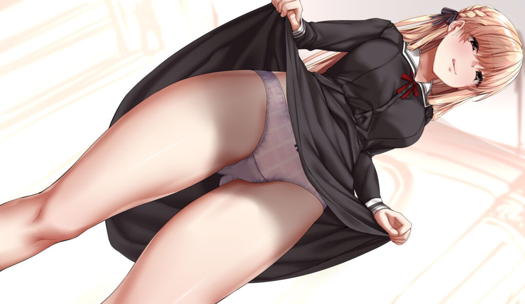 ローアングルでしこれる二次画像ください！