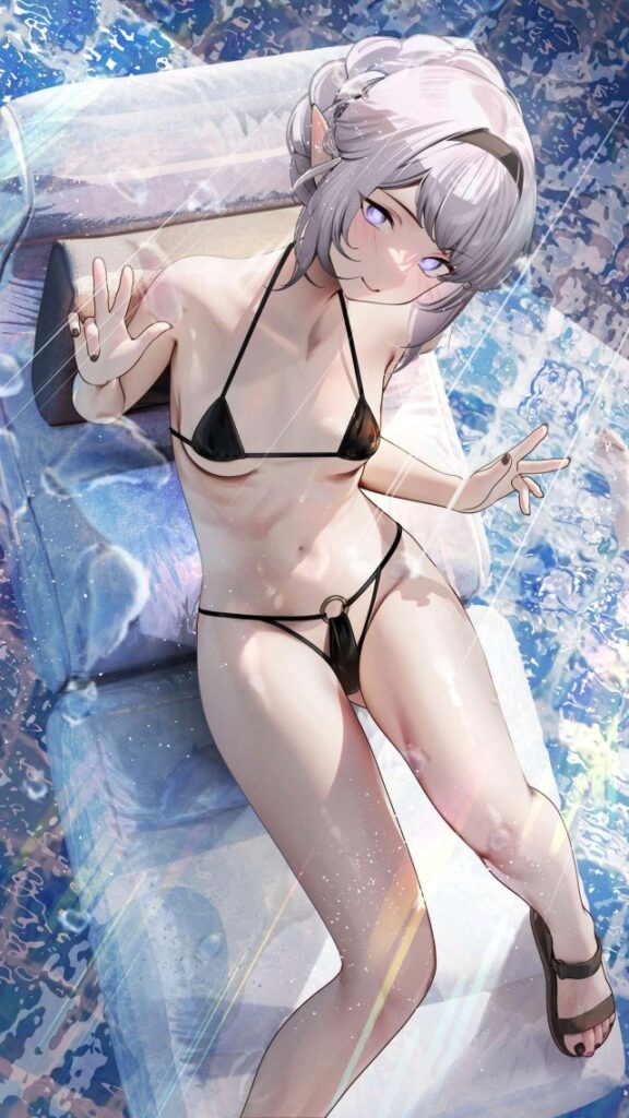 ビキニの二次エロ画像でいい夢みましょ♪