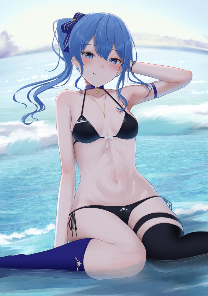 ビキニの可愛い二次元画像。