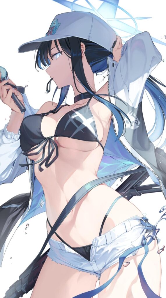 ビキニの可愛い二次元画像。