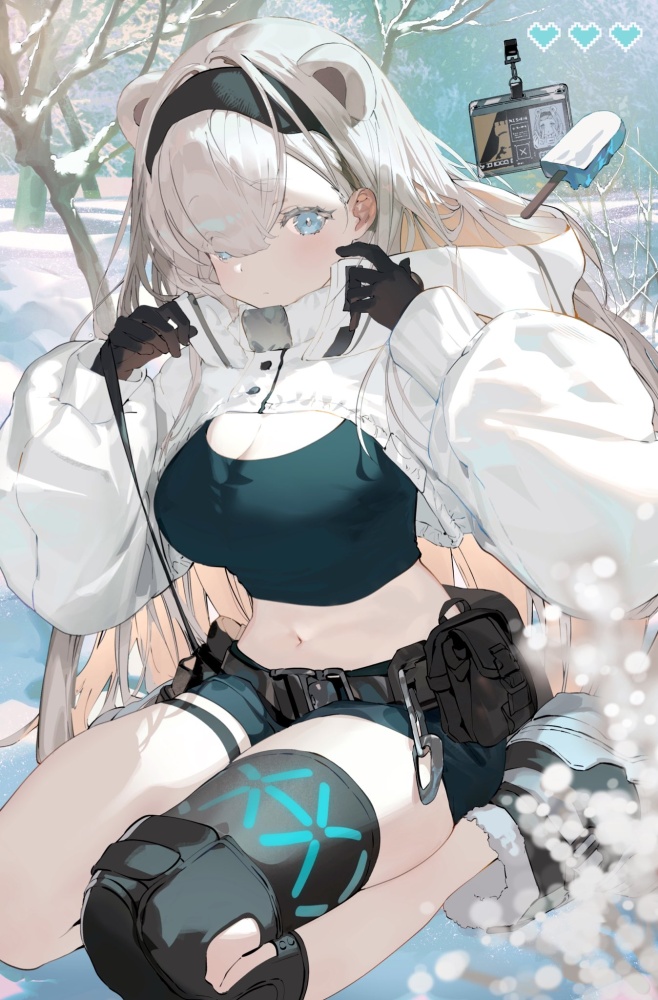 【二次】銀髪のメチャシコで可愛い女の子のエッチな画像