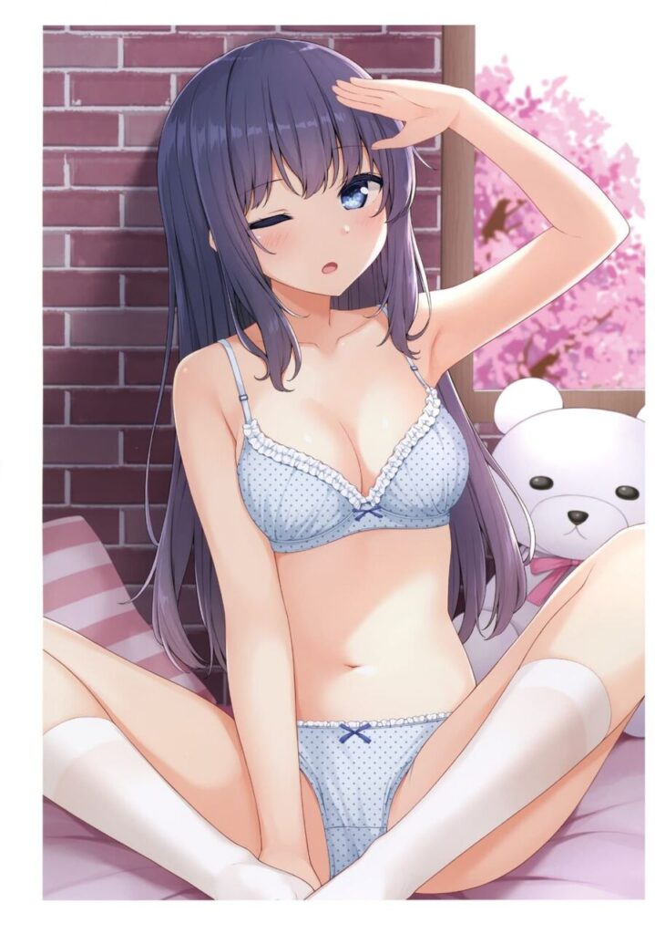 パンツ・下着の二次エロ画像でいい夢みましょ♪