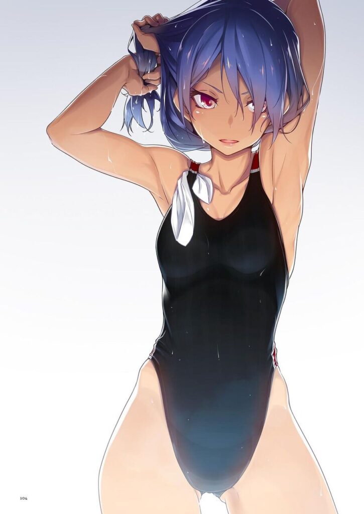 スク水のエッチな部分を奥の奥まで堪能できるエロ画像