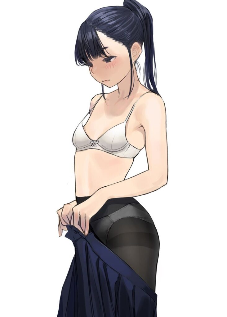 黒髪の背徳感あふれるエロ画像