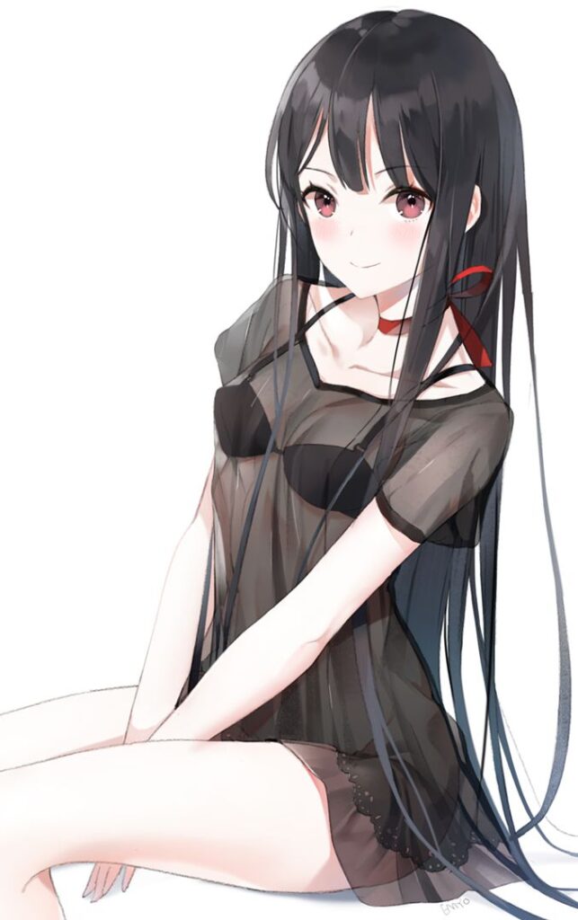 黒髪の背徳感あふれるエロ画像
