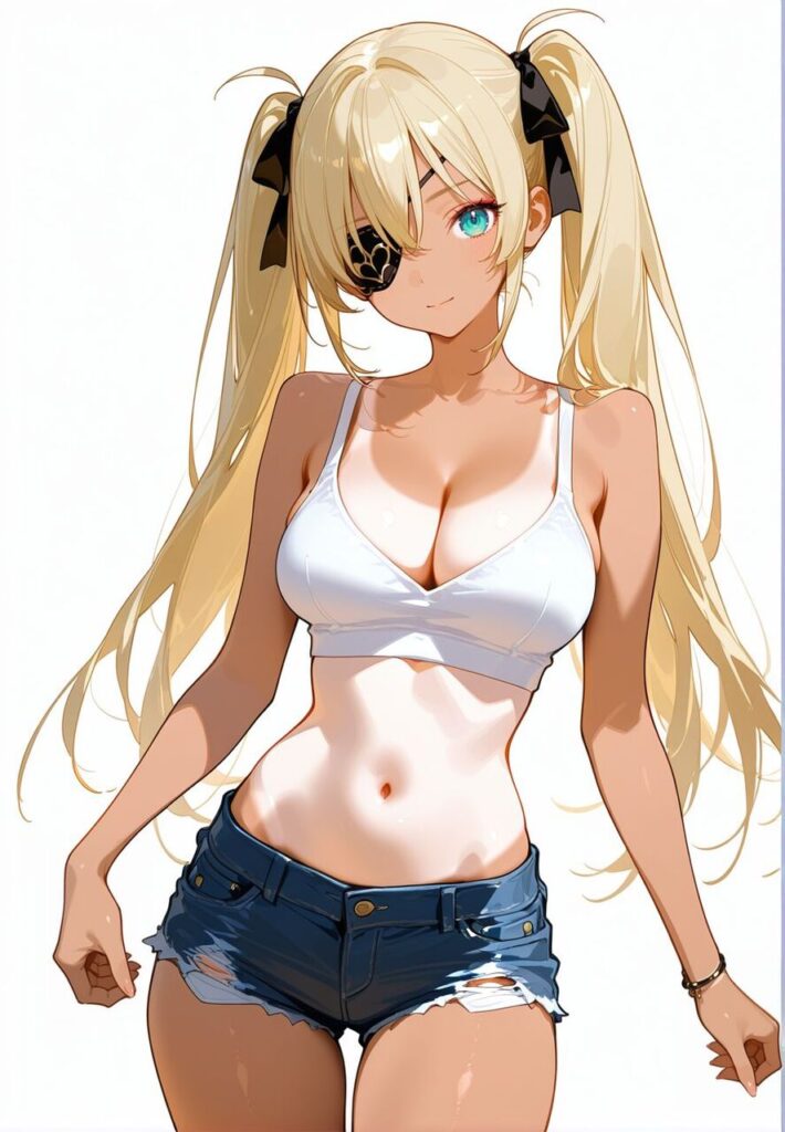 日焼け・褐色の二次元エロ画像。