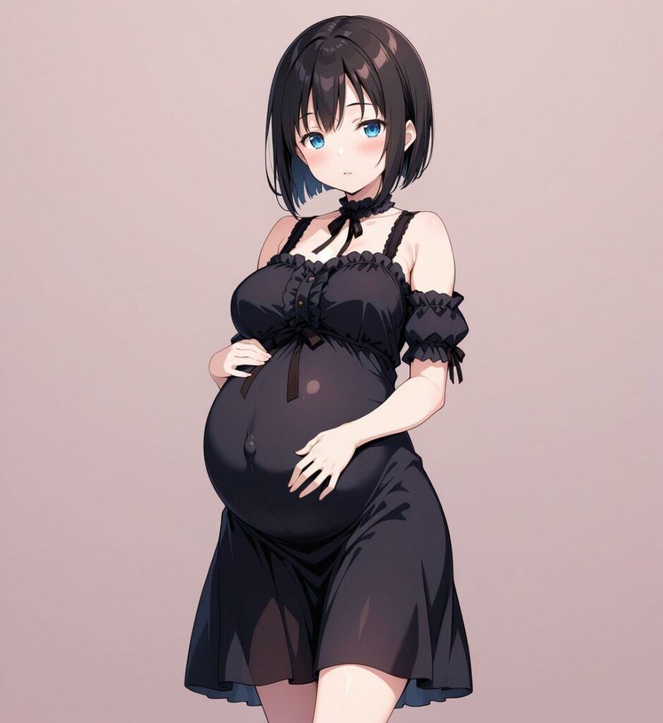 ボテ腹画像で今夜もイチャラブ妄想!「やっ♥ダメェ♥そこぉ♥そこいじめないでぇ♥」