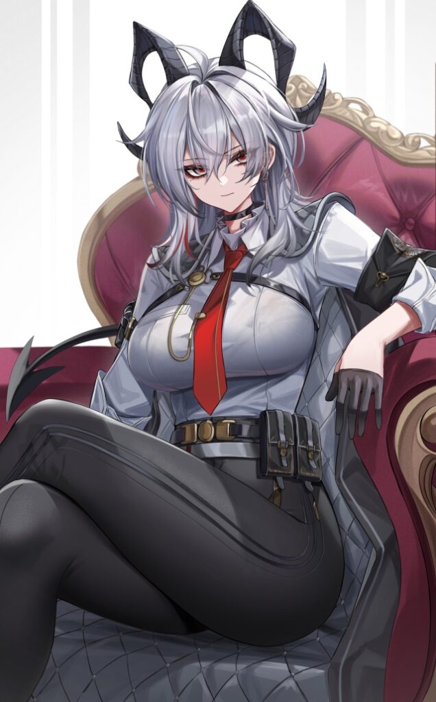 【二次】銀髪のメチャシコで可愛い女の子のエッチな画像