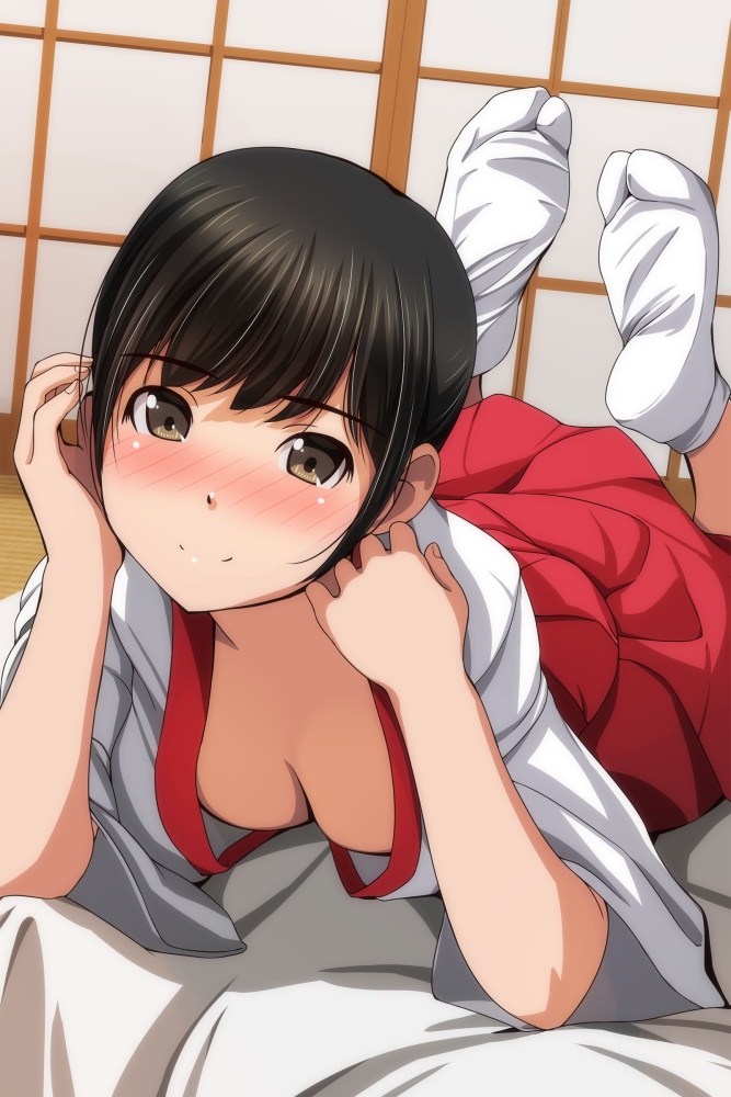 胸チラの至高vs究極のエロ画像