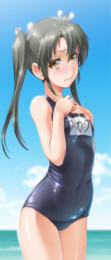 スク水のエッチな部分を奥の奥まで堪能できるエロ画像