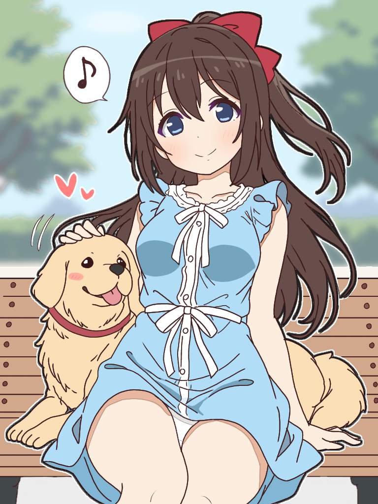 パンチラの萌えイラスト