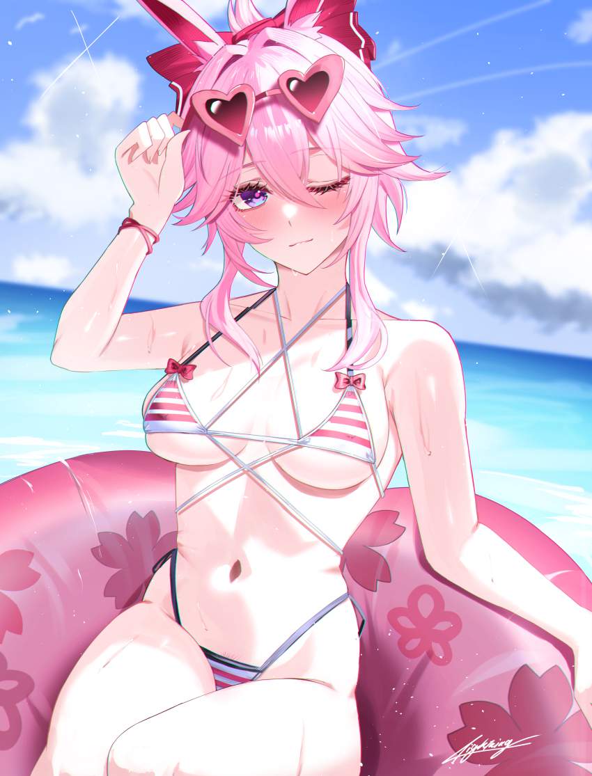 水着のエロ画像を復習していく