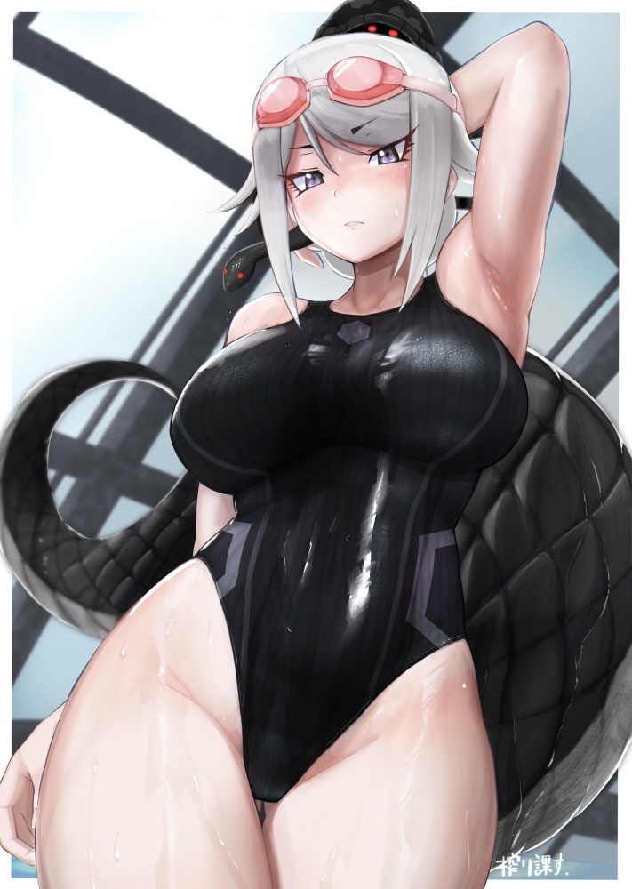競泳水着の二次フェチ画像。