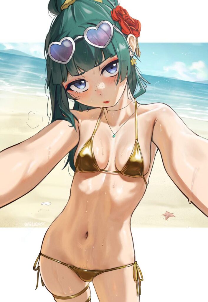 水着の二次エロ画像で!