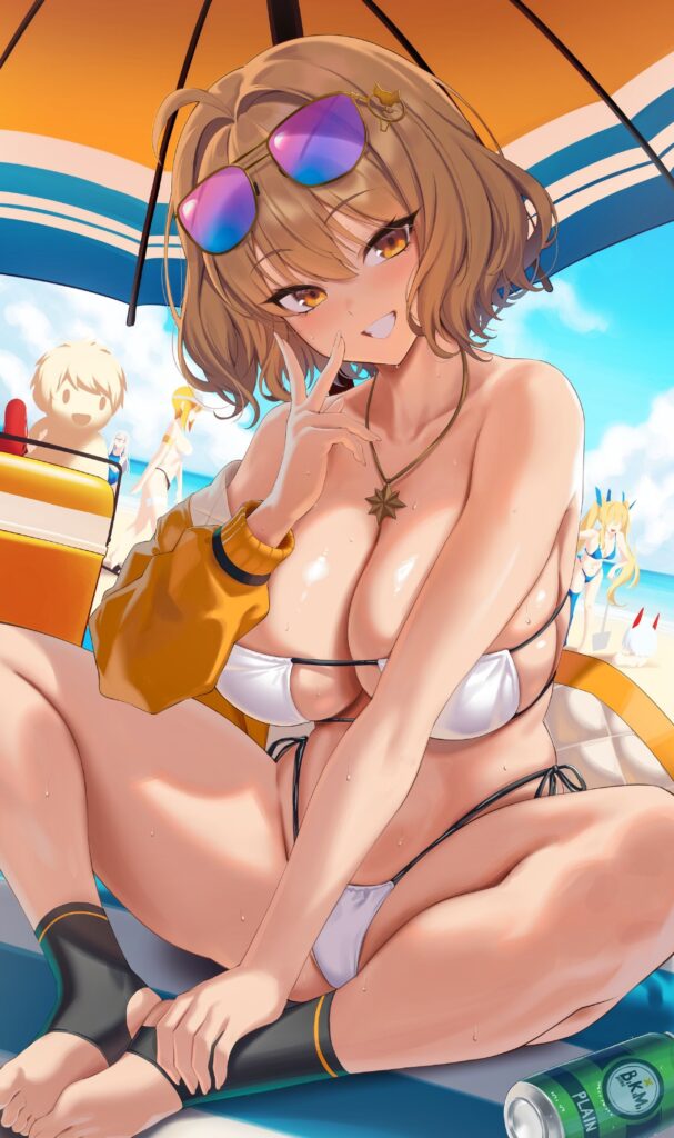 水着の二次エロ画像で!