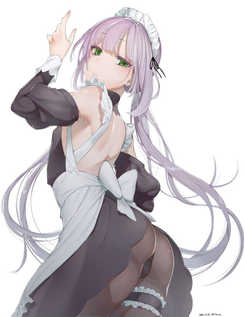 【メイド】「ひあぁあ♡イキましゅ♡イってぇしまいましゅうぅー♡」エッチなご奉仕画像