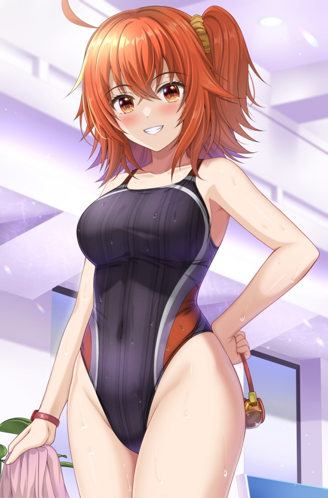 競泳水着の二次フェチ画像。