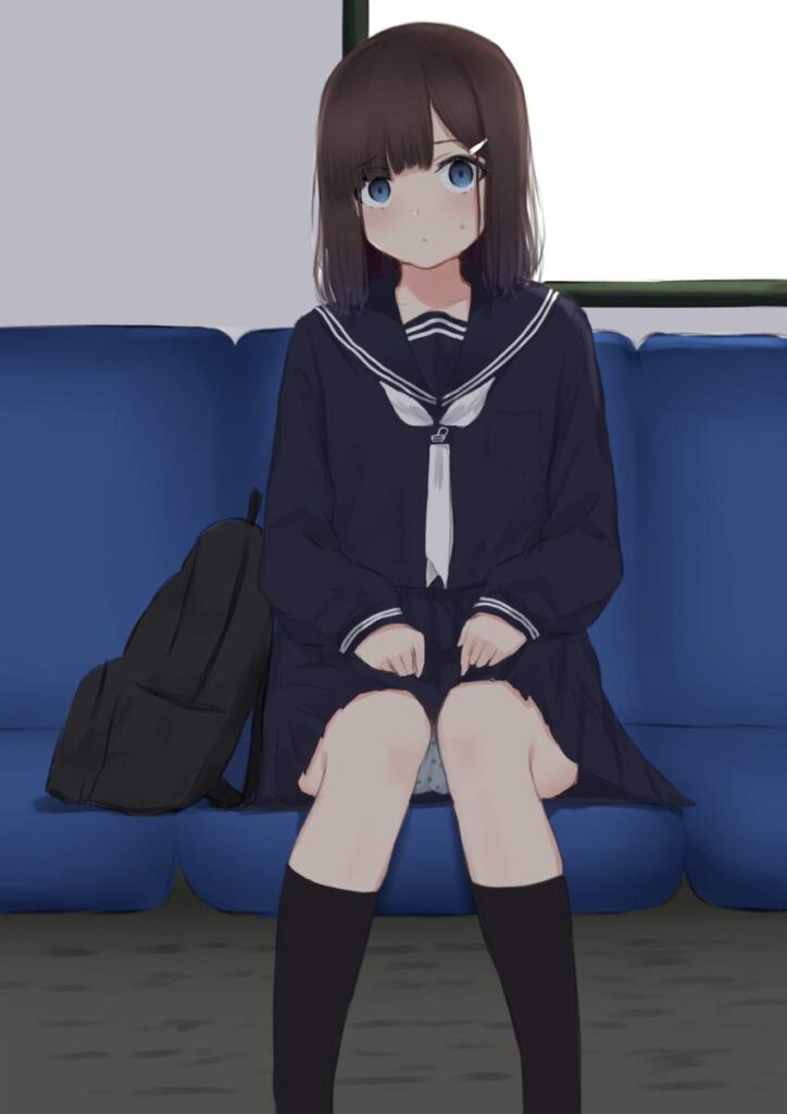 パンチラの萌えイラスト