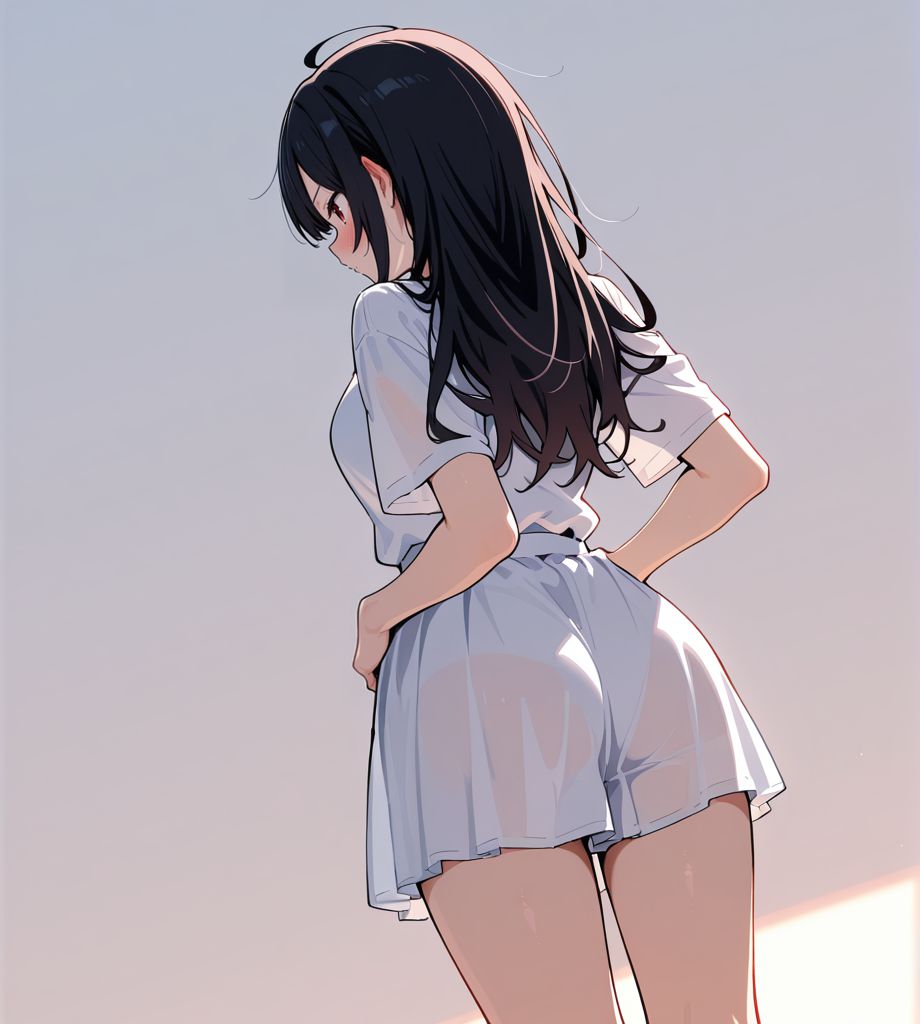 黒髪の二次エロ画像を愛でる。