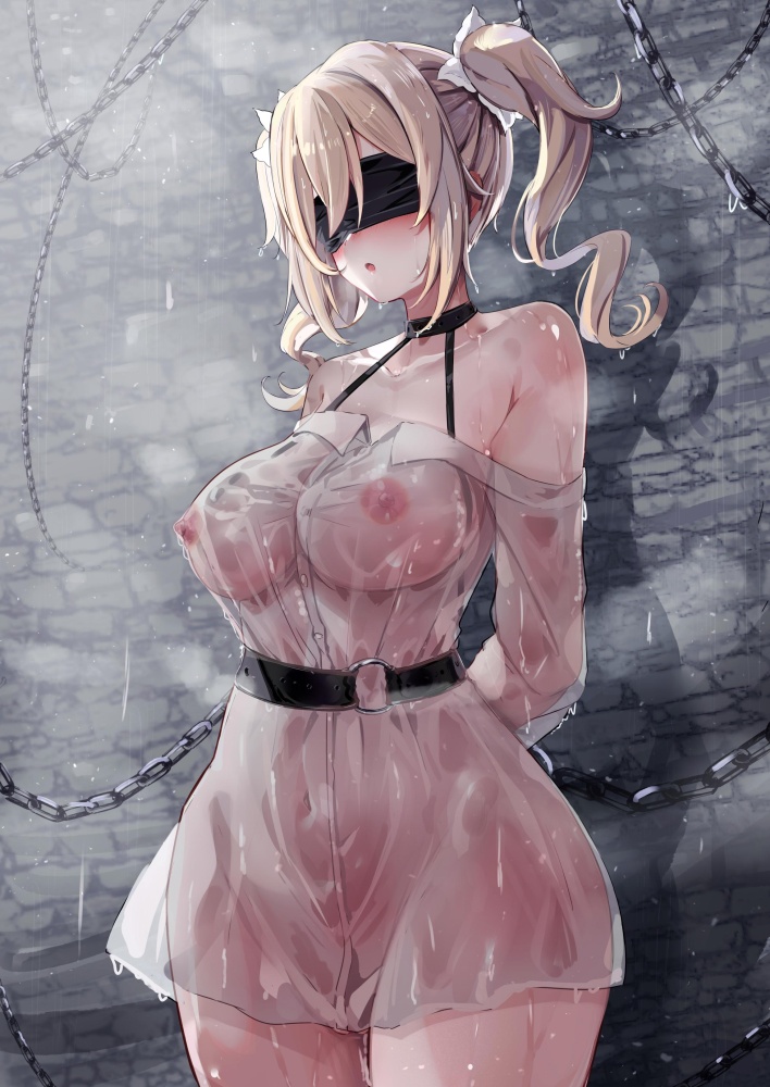 目隠しの二次エロ画像でいい夢みましょ♪
