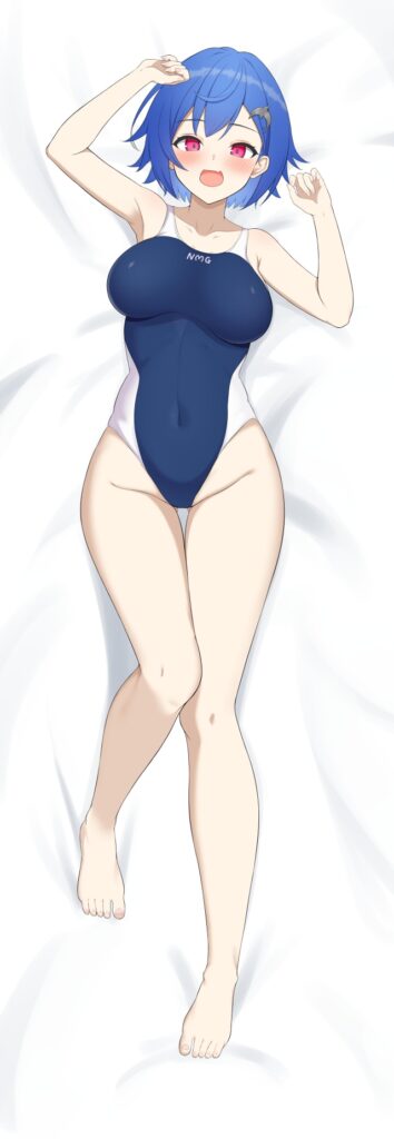 競泳水着の二次フェチ画像。