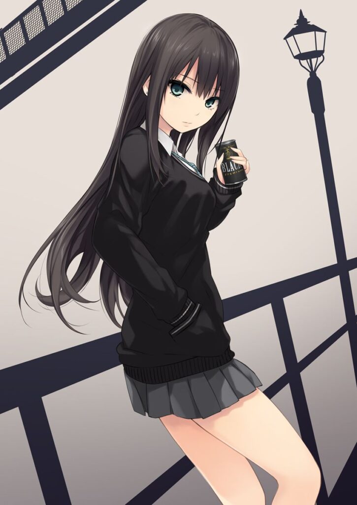 黒髪の二次エロ画像を愛でる。