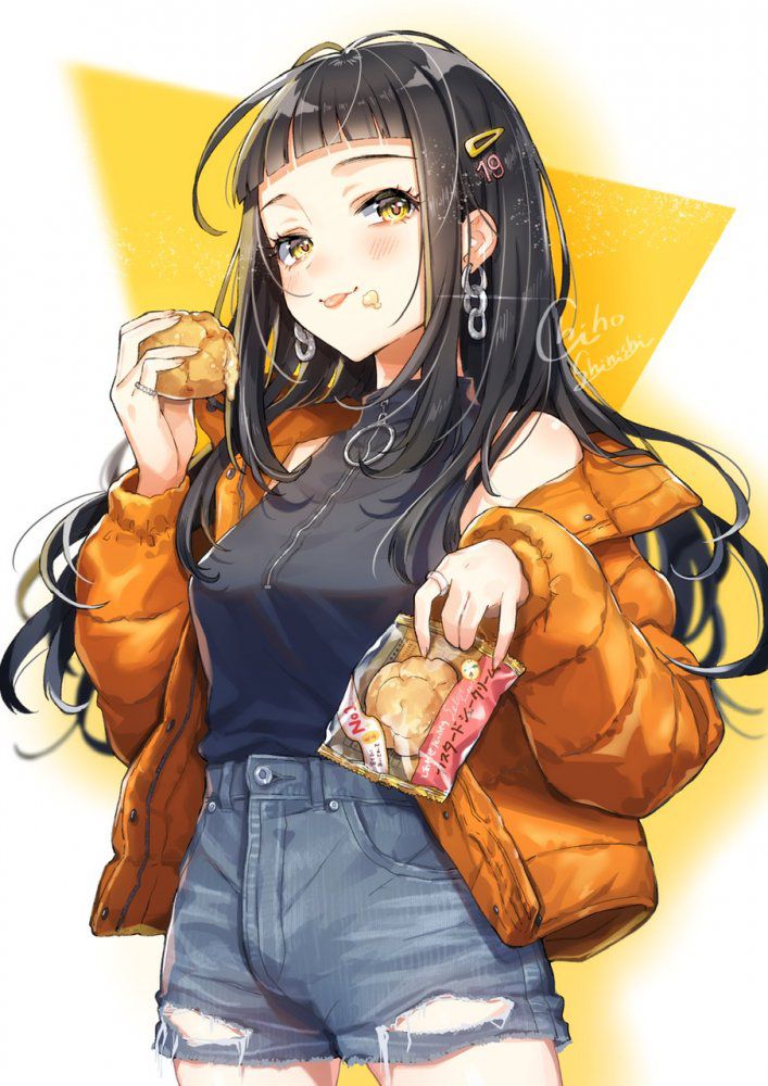 Hないたずらをしたくなる黒髪のエロ画像