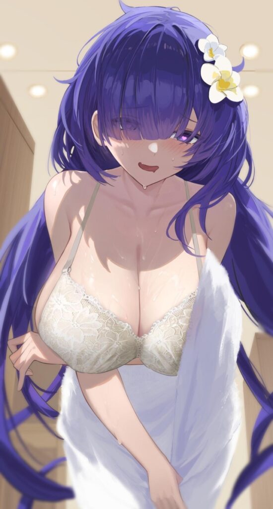 目がハートの可愛い二次元画像。