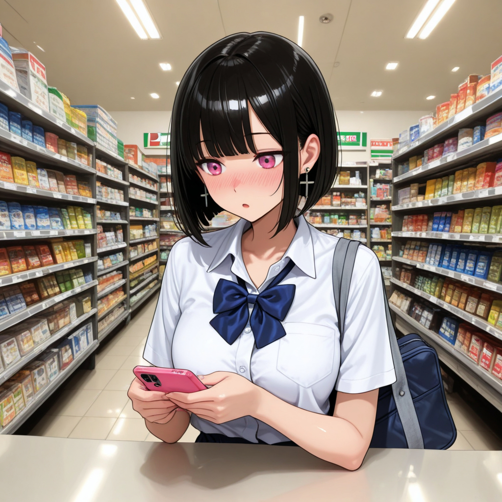 制服の可愛い二次元画像。