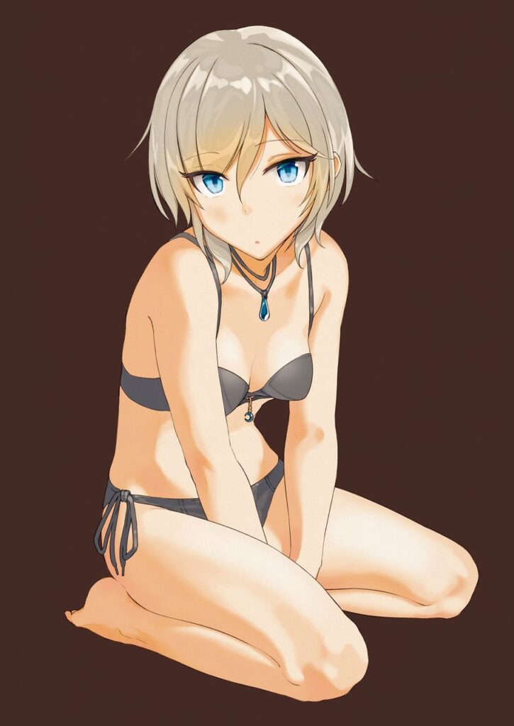 貧乳の可愛い二次元画像。