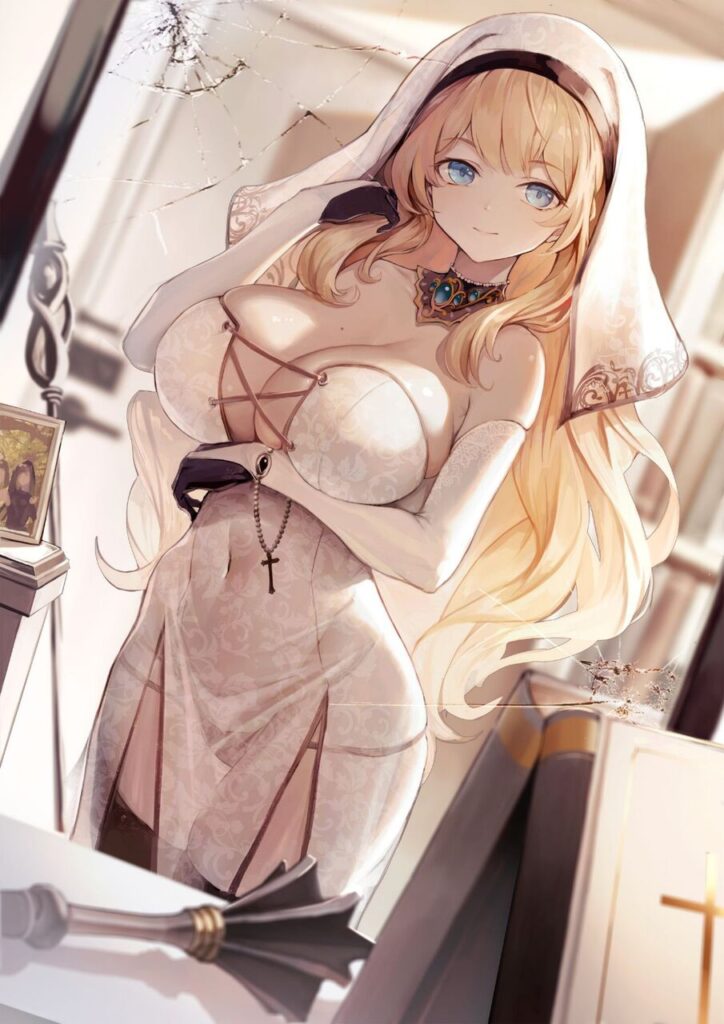 巨乳の二次フェチ画像。