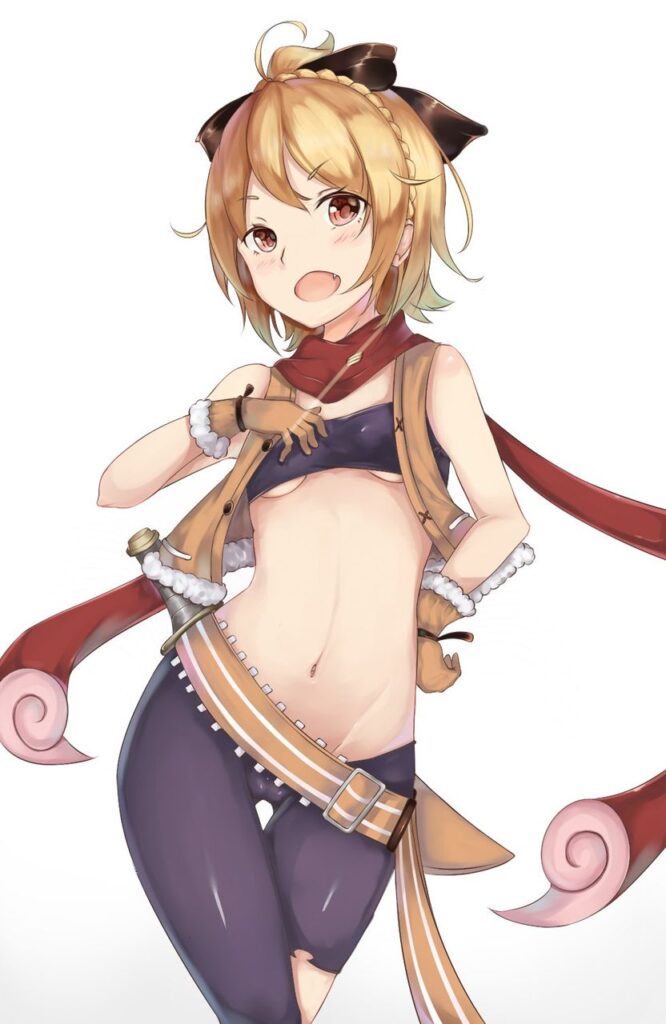 貧乳の可愛い二次元画像。