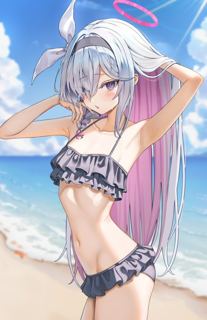 ブルーアーカイブの二次元エロ画像。