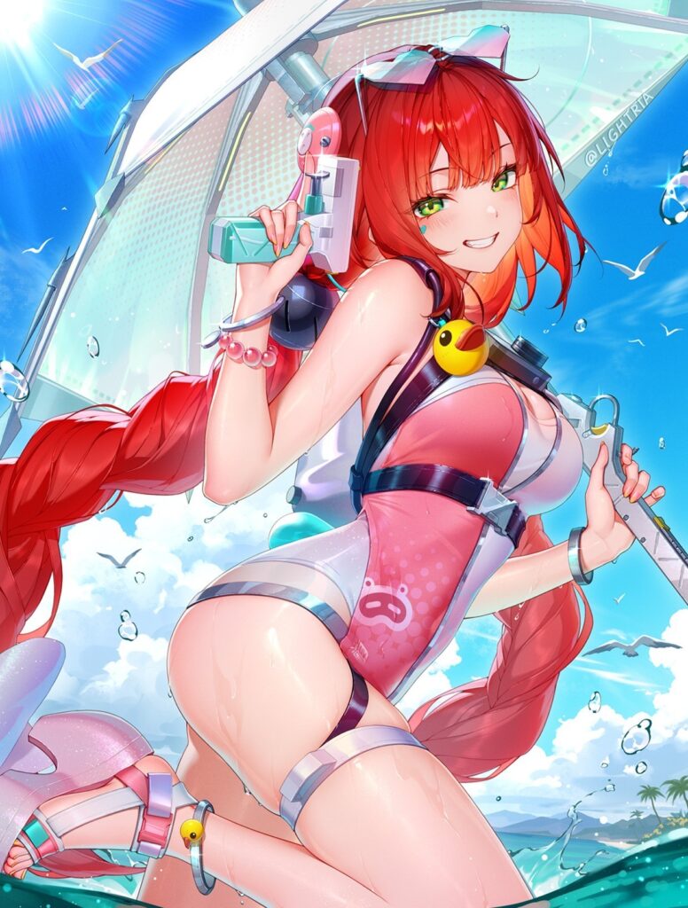 威力バツグンな太ももの二次エロ画像詰め合わせ