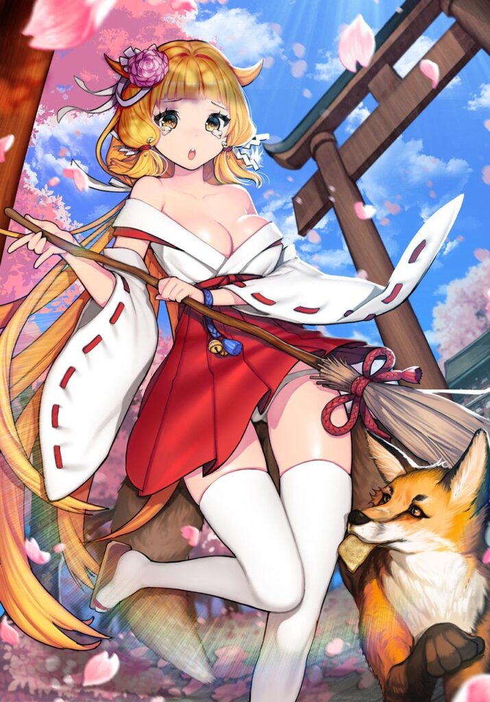 金髪の背徳感あふれるエロ画像
