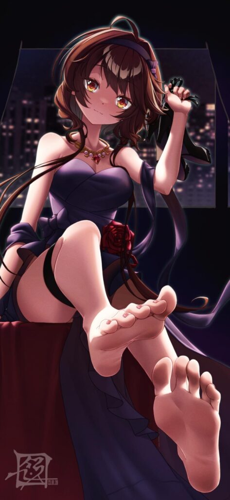 足フェチの二次エロ画像を愛でる。