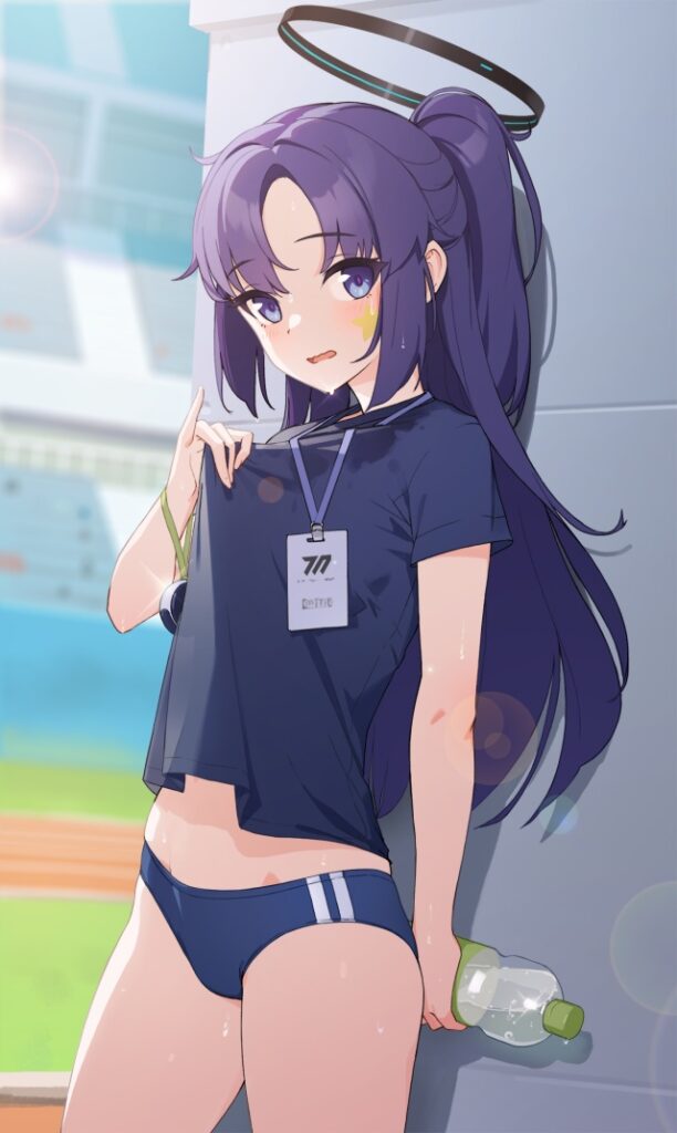 ブルーアーカイブの可愛い二次元画像。