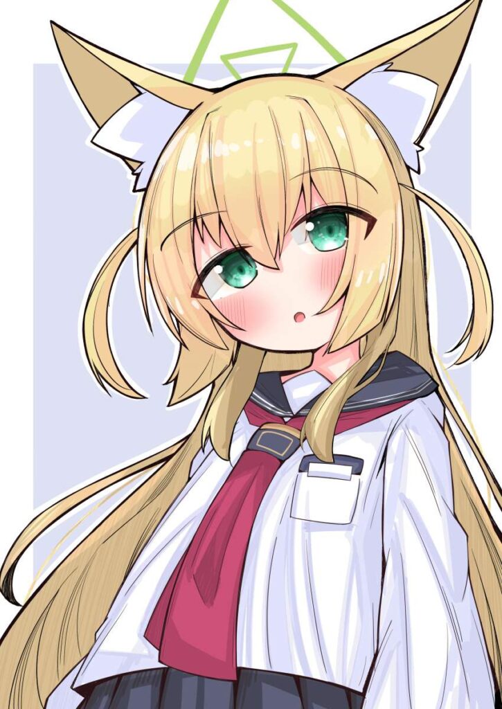 ブルーアーカイブの可愛い二次元画像。