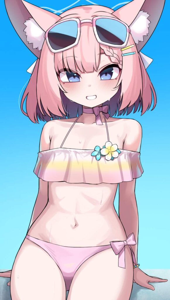 ブルーアーカイブの可愛い二次元画像。