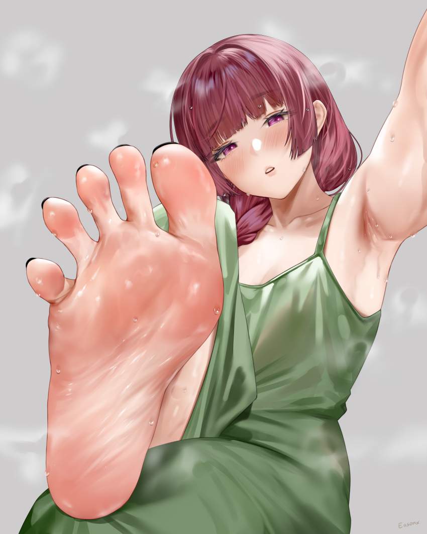 足フェチの可愛い二次元画像。