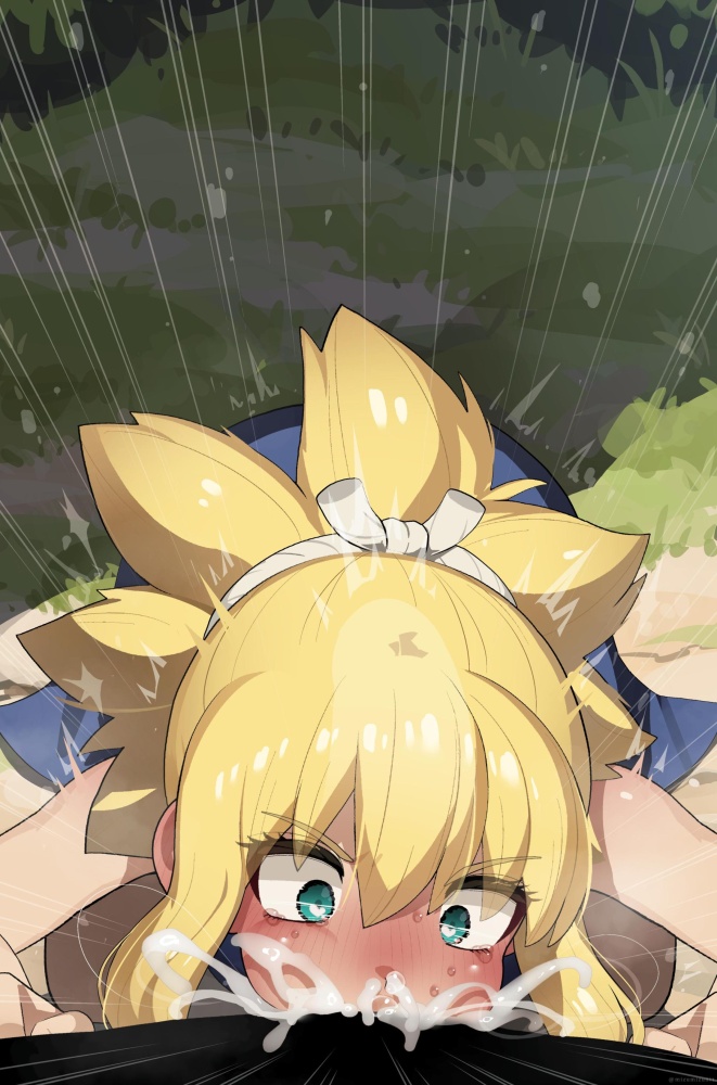 口内射精の二次エロ画像