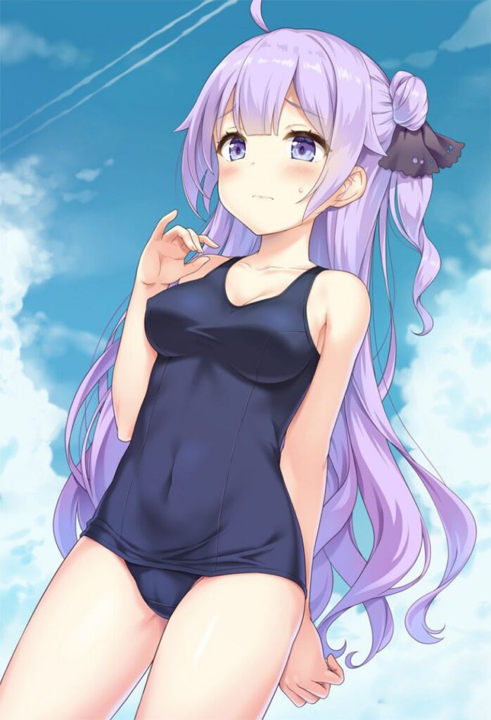 スク水の虹エロ画像
