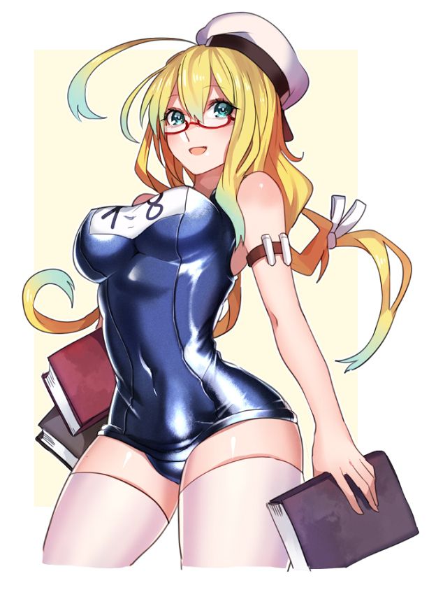 スク水の虹エロ画像