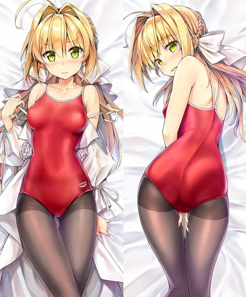 スク水の虹エロ画像