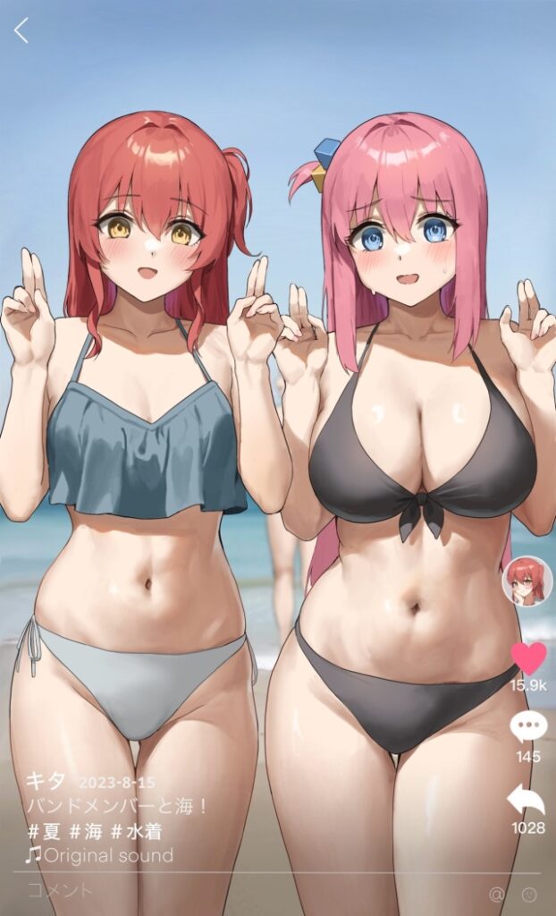 ビキニの背徳感あふれるエロ画像