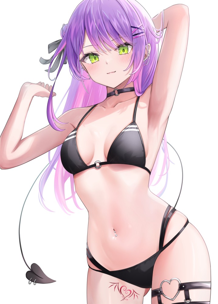 【悪魔的誘惑】「もう我慢できないの？♡」ちょこ先、深夜の保健室で禁断の治療【Vtuberエロ画像】 1枚目