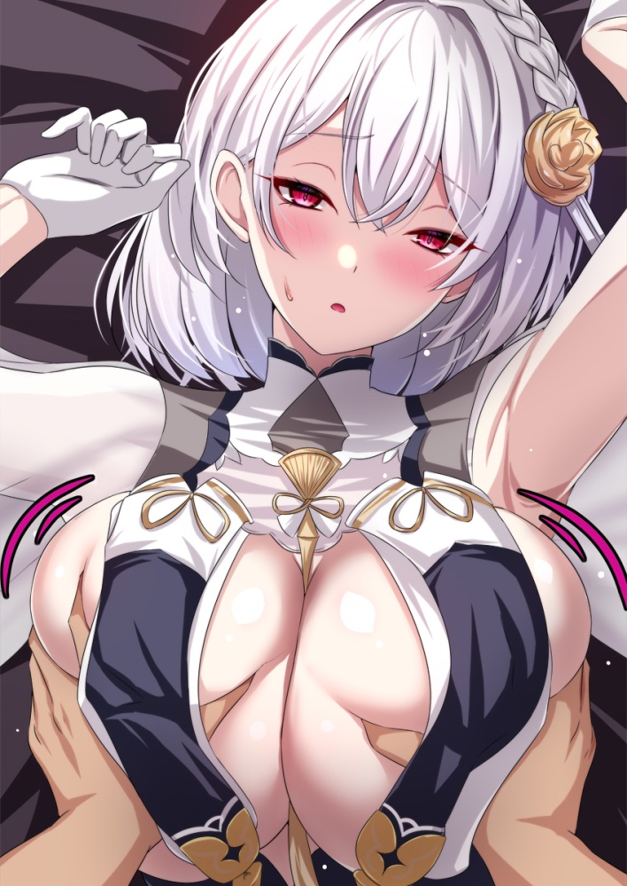 乳揉みのエロ画像 5